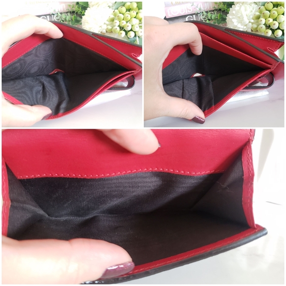 Authentic Pre-owned Gucci Peony Pearl Studded Compact Flap Wallet - Picture 10 of 16